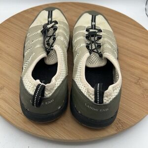 Lands End Mens Closed Toe Active Mesh Water Shoe Low Top‎ Bungee Lace-up Size 11